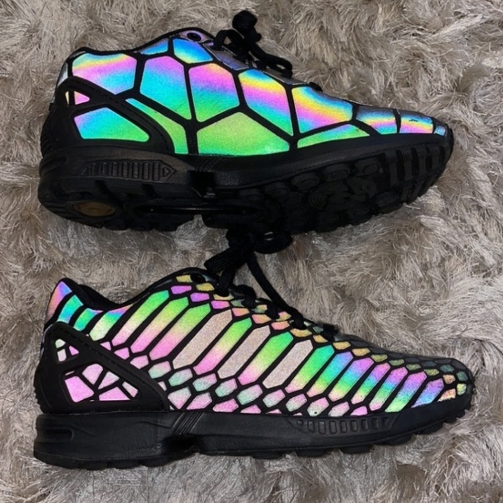 Adidas Flux reflective snakeskin Sz 8